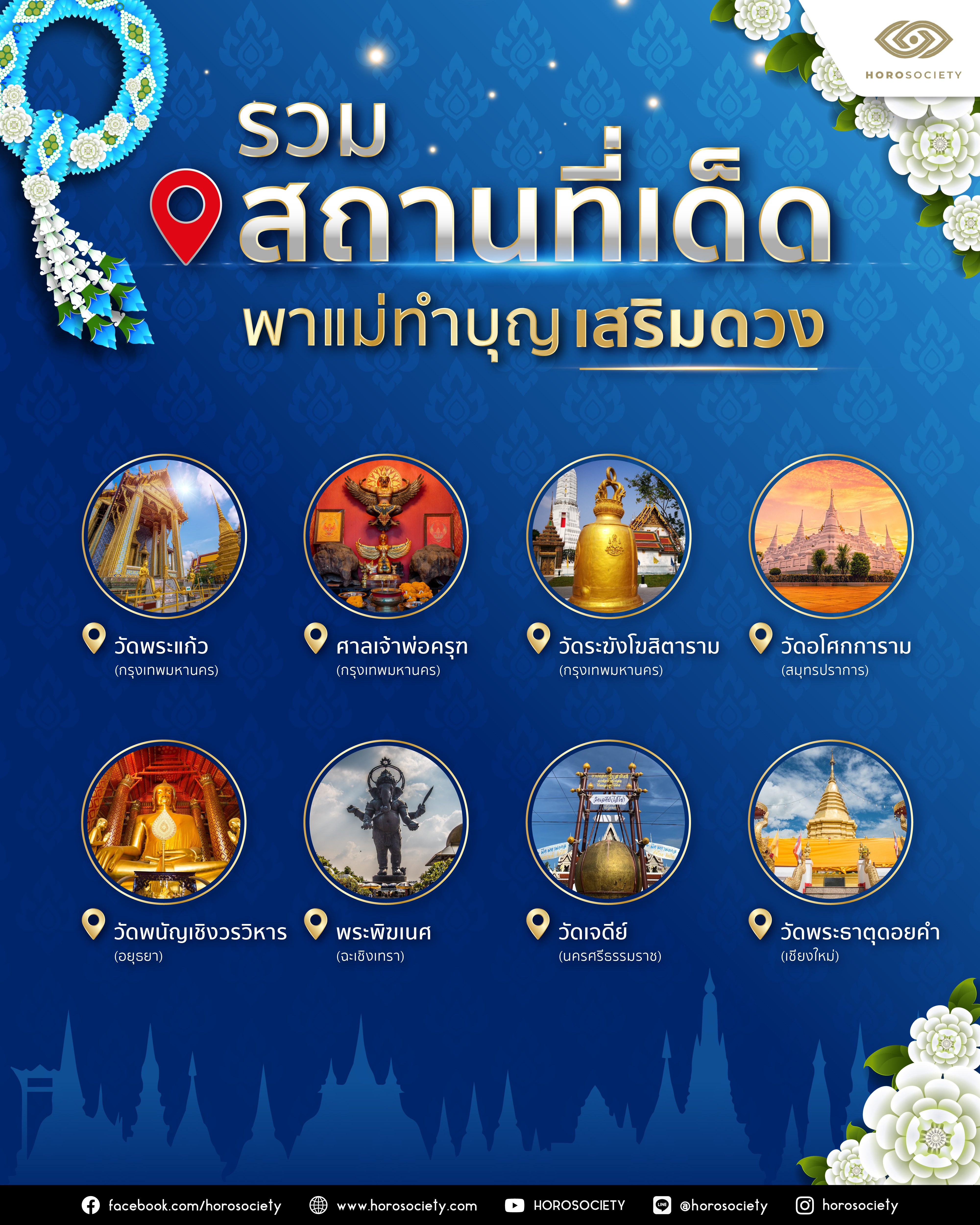 รวมสถานที่เด็ดพาแม่ทำบุญเสริมดวง ในวันแม่ 2565